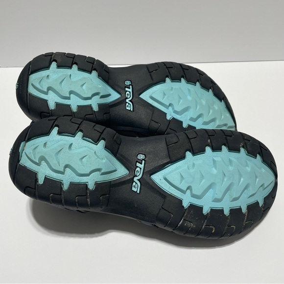 Teva Tirra Women's Size 9.5 Blue Gray Sport Hiking Sandals Shoc Pad Spider - Picture 2 of 8
